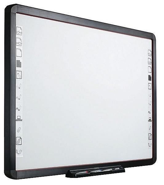 Smart Board othe infrared board models have electronic boards surrounding the edges of the board.