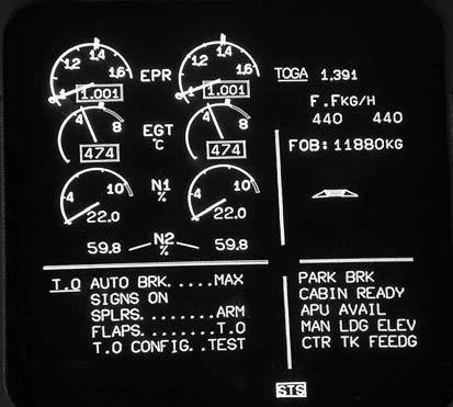 We shall be looking at the ECAM and EICAS systems in greater detail later in Chapter 15. 1.1.8 Flight management system 1.19 Boeing 757 EICAS display 1.20 See Test your understanding 1.