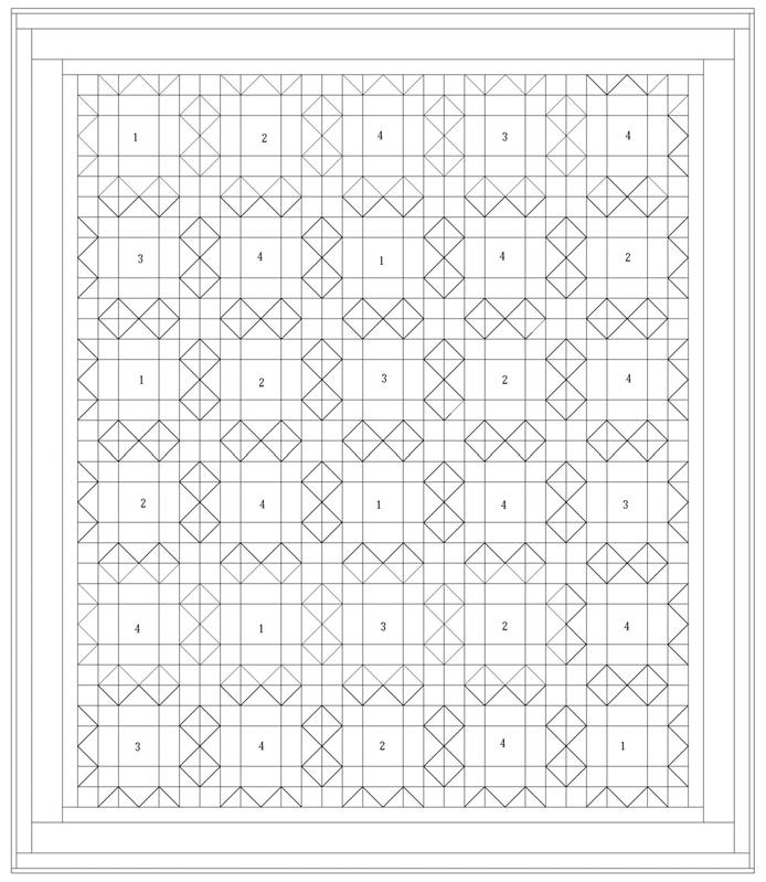 Chromaview - Quilt 2 Page 4 Half-square triangles Block 2 Make 7 Block 3 Make 6 Block 4 Make 11 28 each 2-7/8 Eclipse White and JotDot Yellow squares Flying Geese 28 rectangles C and 56 Eclipse White