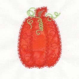 Pumpkin Double #1 Embroidery Designs by V-Stitch Designs (VQ-PPD01) GO!