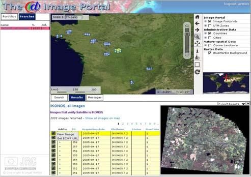 500 000 km² VHR (< 5 m) Image Coverage 1-4 5-10 11-20 > 20 No Data Main users: - DG AGRI for Agricultural Controls - EC
