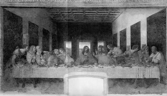 Bart s skin Mona Lisa, Leonardo da Vinci Last Supper, da Vinci, 1495-98, Monastery in Milan, Italy Experiment with tempera and oil