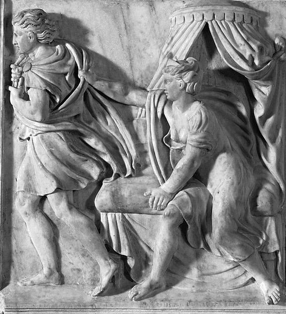 Joseph & Potiphar s Wife The Chess Game 1525, Properzia de Rossi 1525, Sofia Anguissola Bologna Famous woman sculptor; mastered miniature carvings such as the