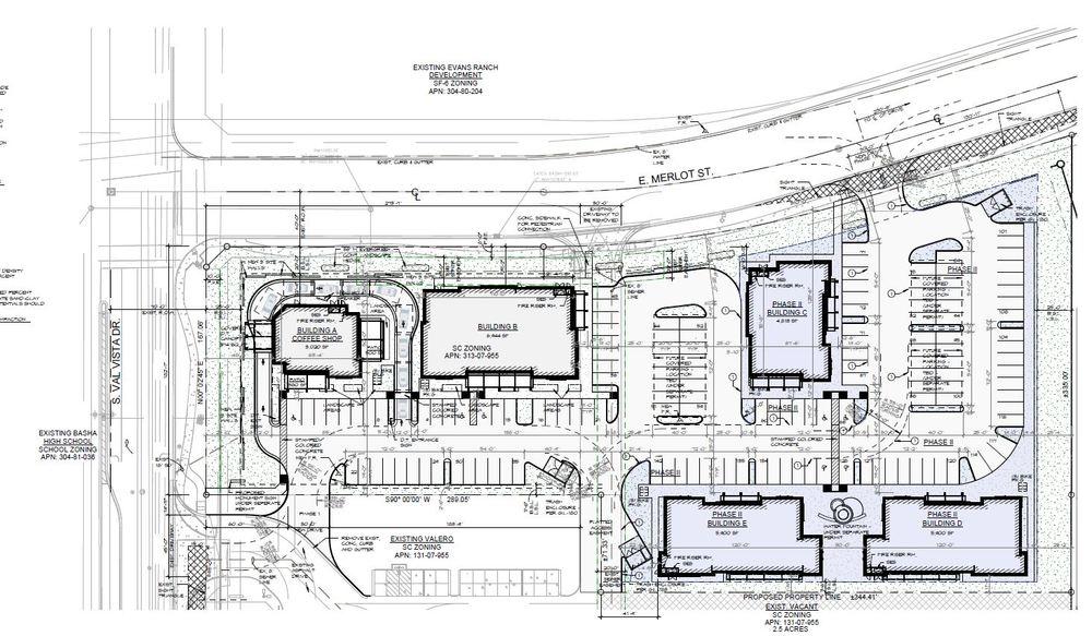 Property Site Plan NEC VAL VISTA AND RIGGS VAL VISTA DRIVE AND