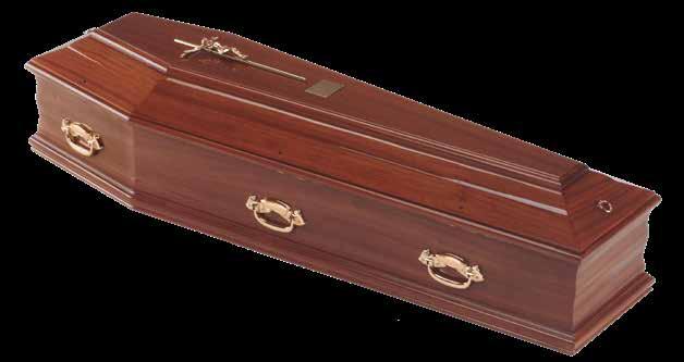 Italian Casket Collection Italian Mahogany Coffin 1,800 A polished, solid mahogany coffin, with a