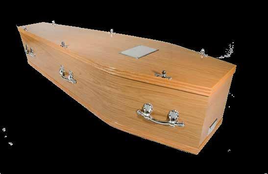 The coffin comprises of a high quality satin taffeta border with an inscribed