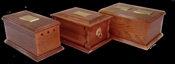Traditional Caskets These elegant, solid wood caskets are designed for burial within a