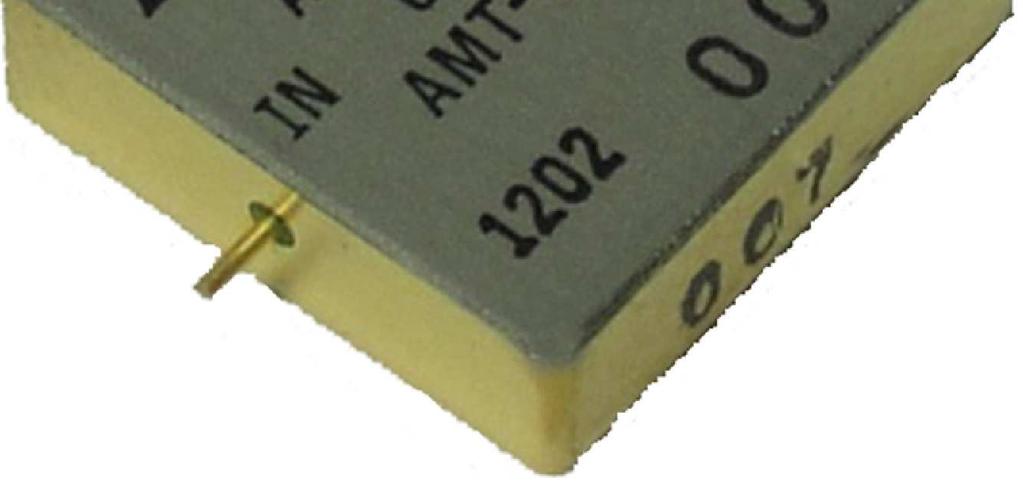 Power at 1 db gain compression point Temperature Compensated to maintain steady Gain Operates from a Single +5V Supply Excellent Unit-to-Unit Phase and Gain Matching Description The AMT-A0011 is a