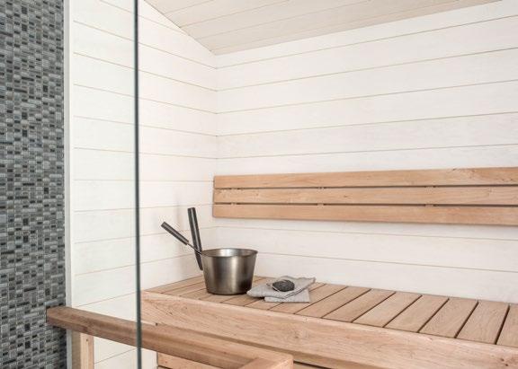 WETROOM AND SAUNA ASPEN SAUNA PANELS TRANSLUCENT BEAUTY TO SAUNA Aspen sauna panel is modern
