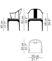 CHINA CHAIR HANS J. WEGNER 1944 The China Chair comes in two types of solid wood: Natural cherry and black coloured ash.