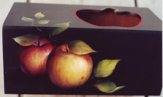 Streaked Apples on Tissue Box Still Life Kingslan &