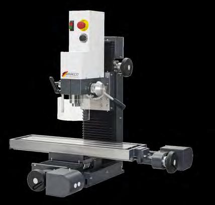 extensive accessories meet the most diverse customer requirements Drilling- and milling machines F1410-C LF Vertical milling machines with maintenance-free linear guides and installed stepper motors