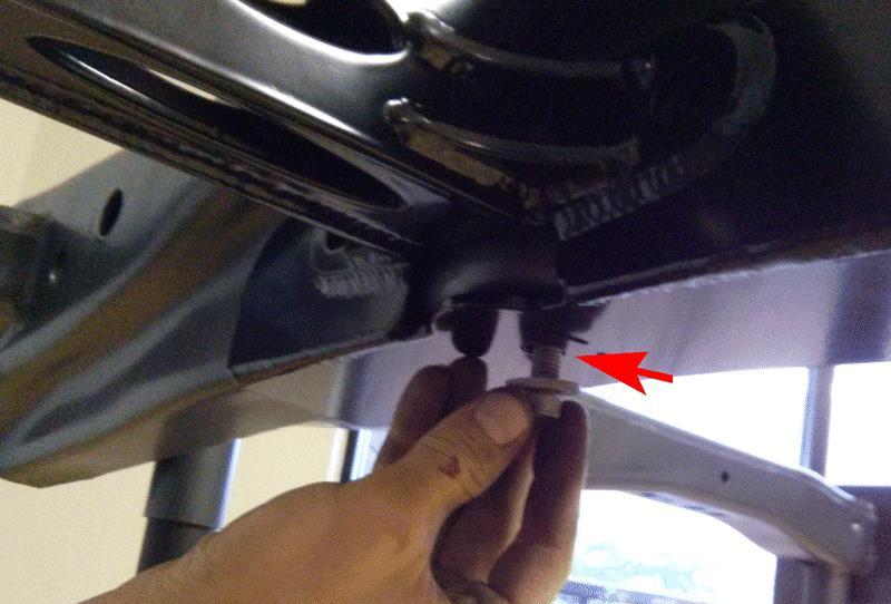 2. Locate the Bump Stop Assemblies, determine which are the driver and passenger sides.