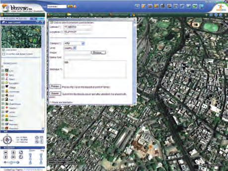 Bhuvan Features Seamless visualization of multi-sensor, mutliplatform and multi-temporal images with capabilities to overlay thematic information soil, wasteland, water resources etc.