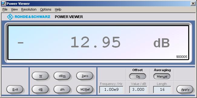 R&S NRP-Z5x Overview 2 Virtual Power Meter You will find the NrpFlashup program for controlling sensors with a PC under Windows on the CD-ROM that accompanies the sensor.