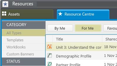 14. You should still have your Resource Centre open but if not don t worry you can open your Asset Store by either: or Clicking on the Assets tab from the window that s already open.