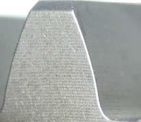 The main advantages of this technique is the ease with which the process can be automated; in addition it is a highly reliable process and can achieve very smooth surfaces at the cutting edge (e.g. Ra.