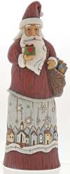 American folk art. 6001442 Santa with Lantern Height: 25.5cm 4058773 Snowman with Heart Height: 11.