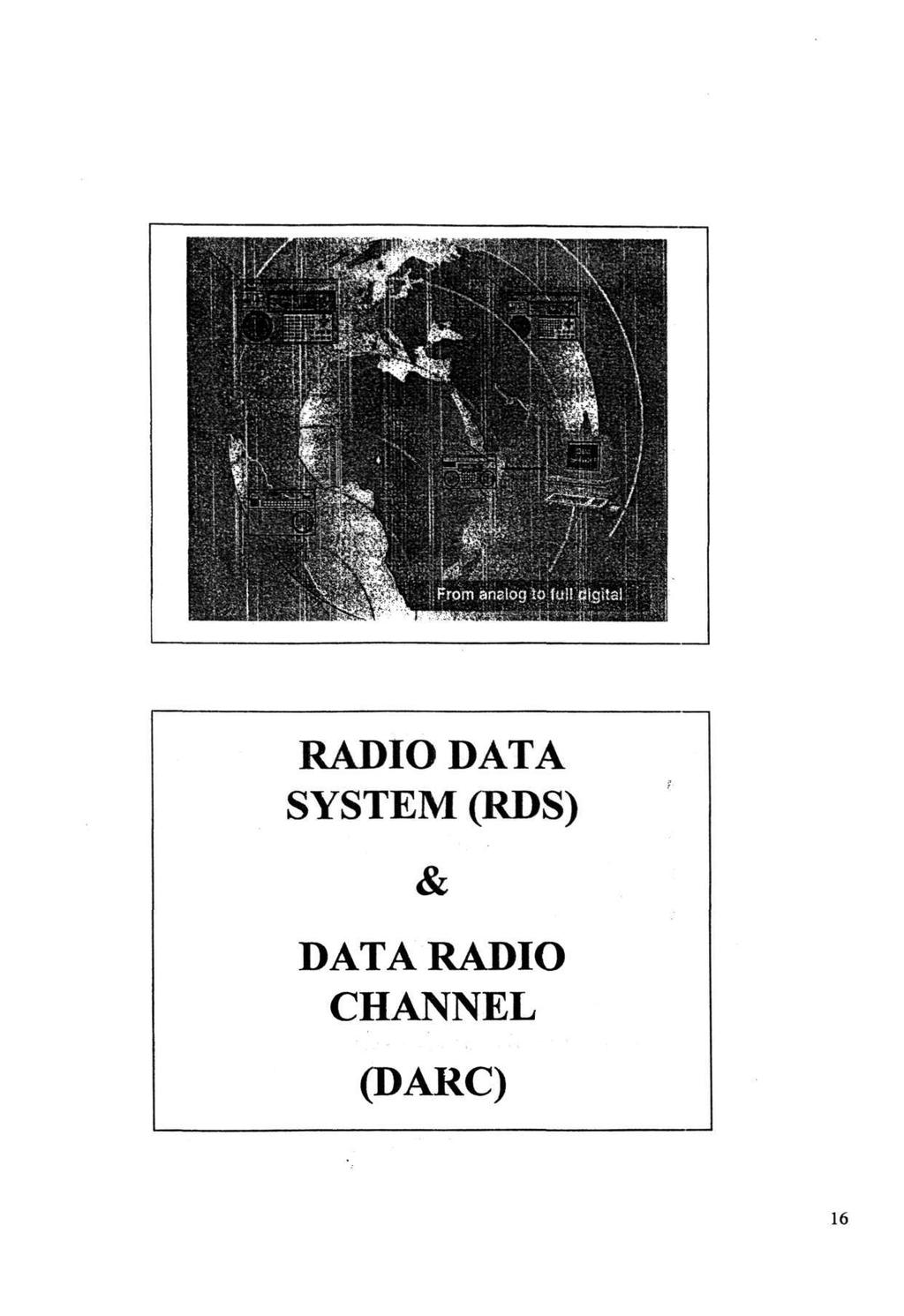 RADIO DATA SYSTEM (RDS) &