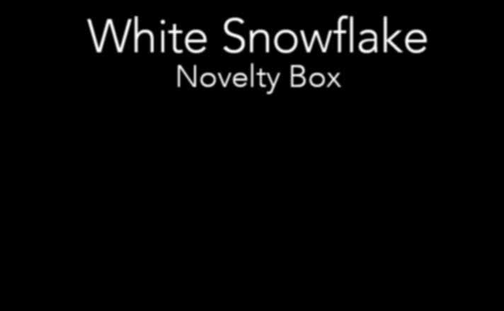 Snowflake Novelty Box See page 31 for our full range of