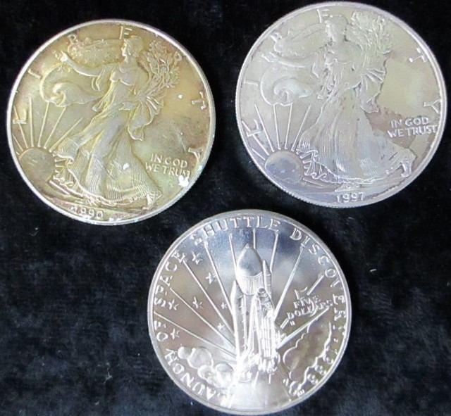 Coast Guard, Marines, Navy, POW-MIA Military token, 7 empty coin