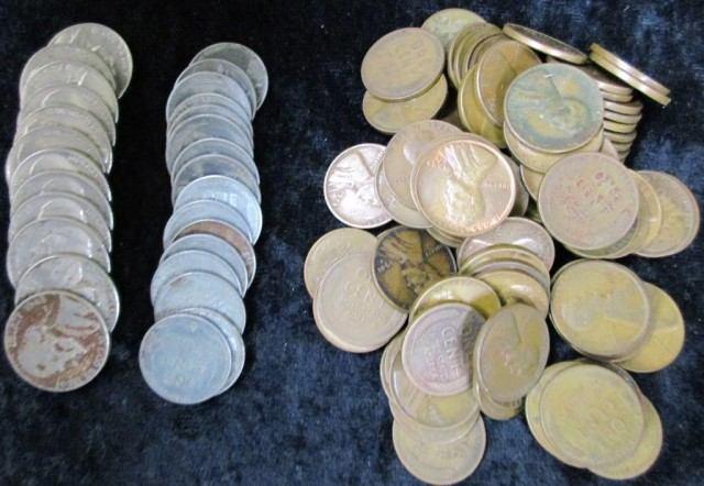 dollars; 1965-1969 19705 TRUST PROPERTY 3 Steel pennies, 113 Wheat