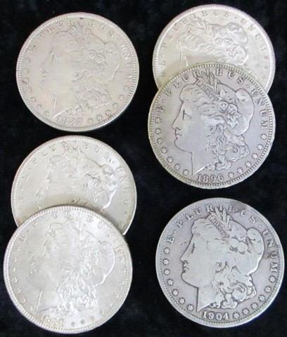 dollars; 1885, 2 1886, 1888, 2 1889