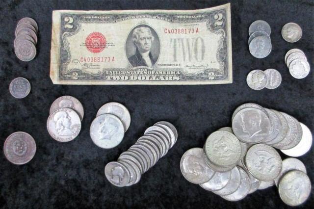 Shield nickels, 1902 V nickel, 1852 Three Cent, 4