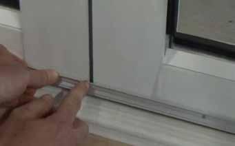 Neglecting to do so will cause the sweep to rub against and scratch the hinge when the door is opened / closed.