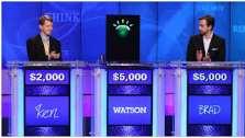 Game IBM Watson defeats best humans at Jeopardy! game show.