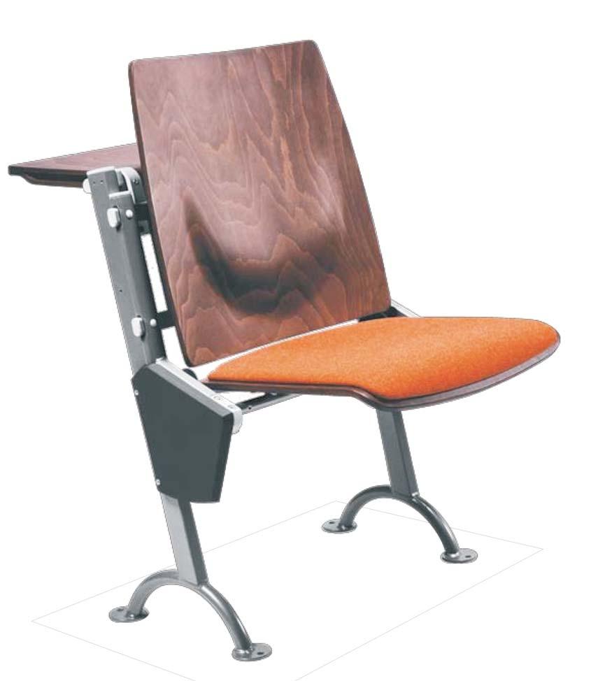 Features, functions and materials Shield of the seat-folding mechanism The shield, made from durable plastic, protects the mechanism from any undesirable interference, and additionally