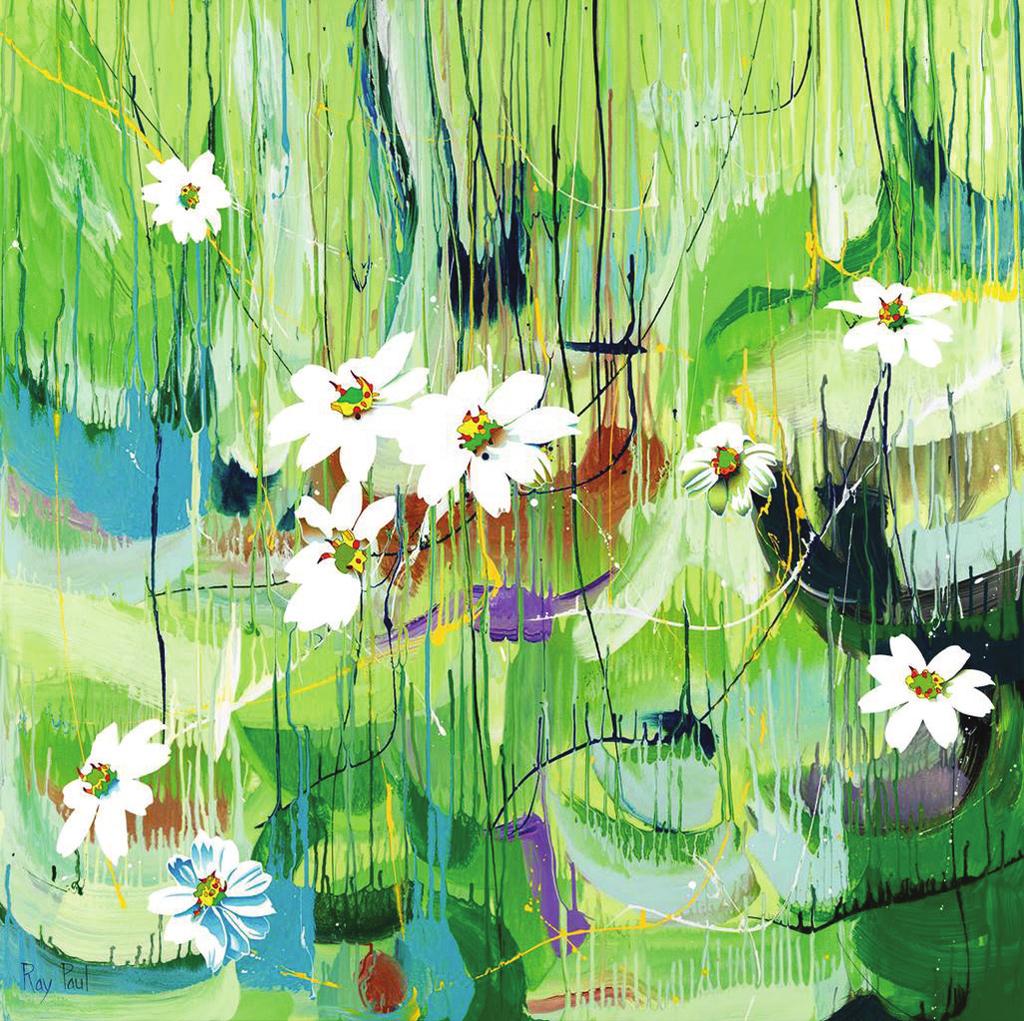 Artist s statement Flowers for Phoebe, 2010 Acrylic, latex, and enamel on canvas, 48 48 in Dark Shadows, 2010 Acrylic, latex, and enamel on canvas, 30 30 in Courtesy of 19 Karen Contemporary