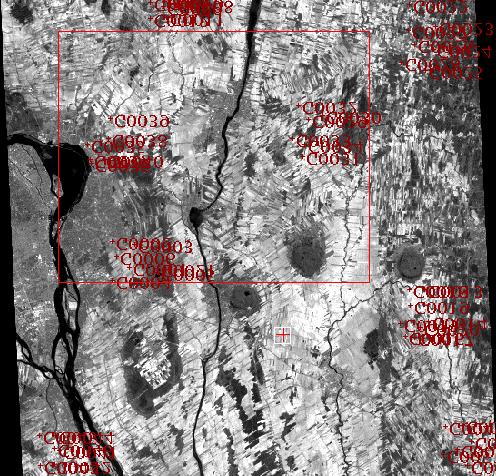 The horizontal coordinates of control points for the ortho-rectification of the satellite images were collected from digital ortho-photos having ground resolution of 2m.