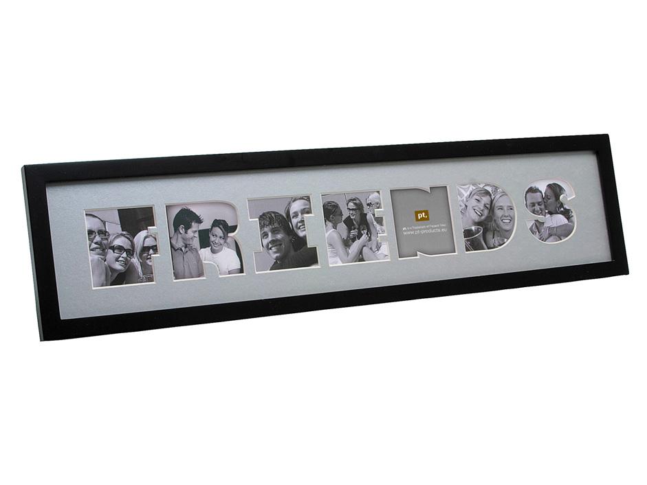 48cm PT1180L Photo frame Dynamic silver plastic large For 4 photos