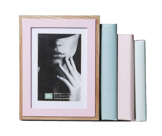 PT2346MG Book end -& photo frame pastel green Photo size 13 x 18cm.