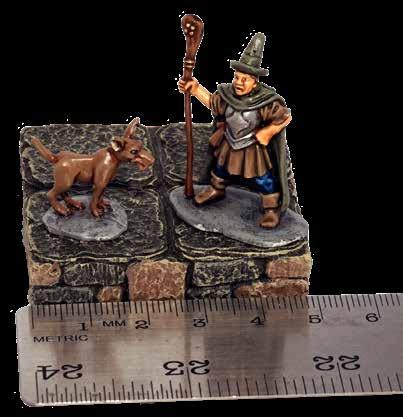 use miniatures in larger and smaller scales.