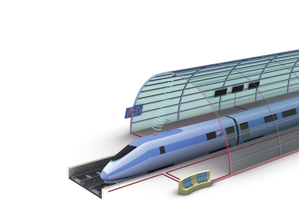 Train-to-ground communication Whether to increase safety, optimise availability or improve telephone or Internet communications for passengers, HUBER+SUHNER offers a wide spectrum of