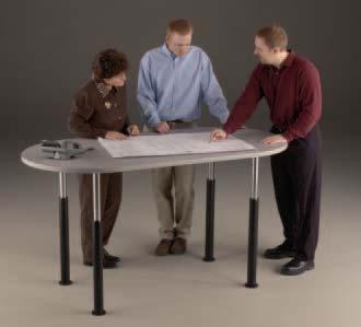 PERISCOPE Continuing the long tradition of height-adjustability from The Mayline Group, Periscope tables offer sit-to-stand adjustability at incredibly affordable pricing.