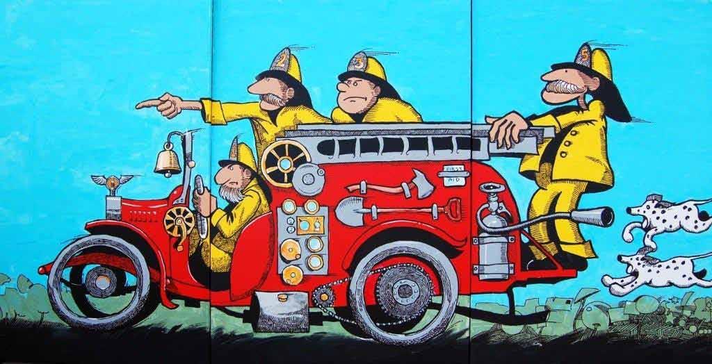 CHILLUSTRATION Fire Truck ink