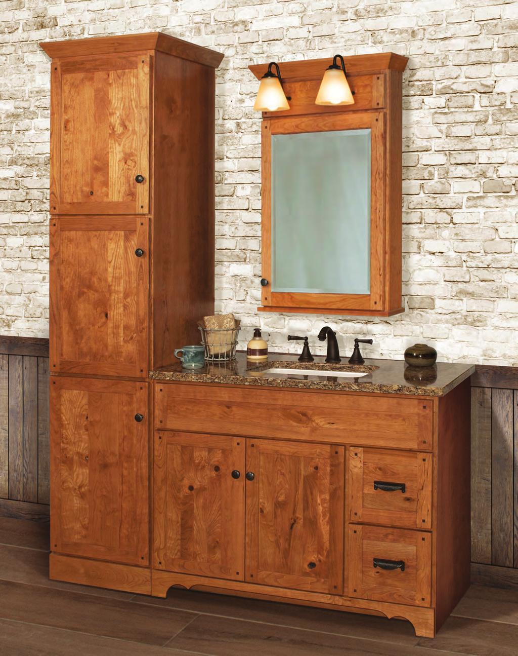 Valencia The Valencia Collection emphasizes the craftsman, or arts and crafts, style. Cherry Rustic wood species is a popular choice in this collection.
