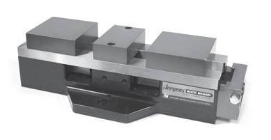 Hydraulic Production Vises 4" (100mm) Universal Base Part Wt. Number lbs/kg 49483 35/16 Easy to mount directly to machine tables Slotted mounting holes fit most machines 4.00 [100] 3.125 [80] 6.