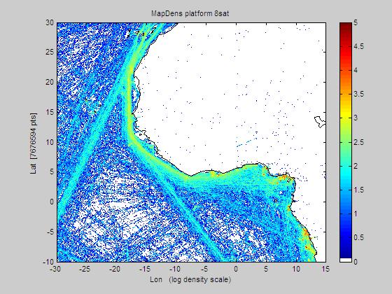 Ship density maps (I) Gulf of Guinea, Jan 2013 8