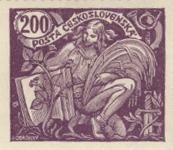 Czechoslovakian Postage Stamps of the First Republic Essays from the Monografie Allegories III Agriculture and Science (Hospodářství a věda 1920) Jan Karásek, Antonín Michele,