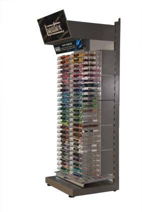 Merchandising Can be integrated into the global merchandising units (counter top or floor standigunit), expandingthe Liquitex planogram Shelves kit system that