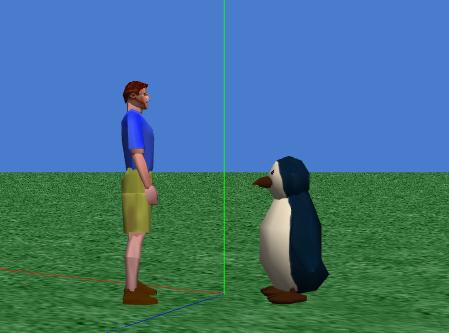 Step 3: True or False Continued... It seems that the penguin is taller.
