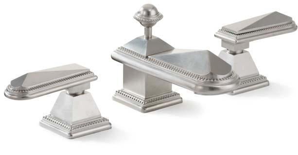 Metal Basin Sets Pyramid 2050 shown in Brushed Nickel available