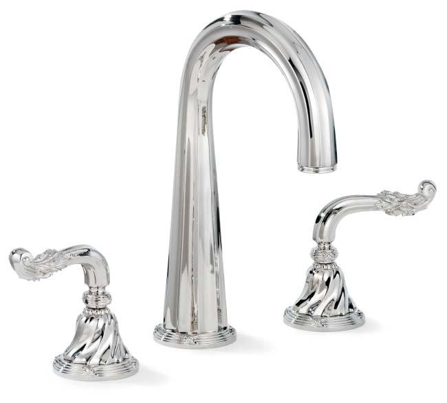 Ribbon & Reed 0912 shown with Ribbon & Reed A Bar Spout in Polished Nickel
