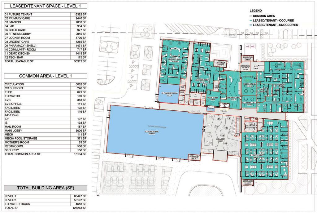 LEVEL ONE RETAIL 6,8 SF DISCLAIMER: THIS SITE PLAN SHOWS THE APPROXIMATE LOCATION, SQUARE FOOTAGE, AND CONIGURATION OF THE FACILITY, AND IS ONLY ILLUSTRATIVE OF THE SIZE AND RELATIONSHIP OF THE