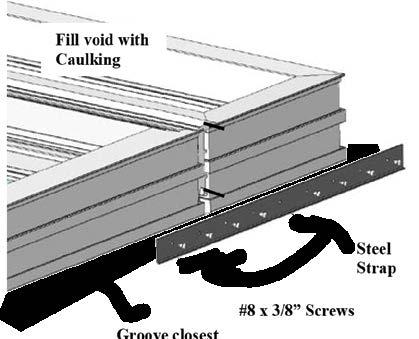 12. Lay out the mulling screw hole locations in the door frame (head or side jamb as applicable).