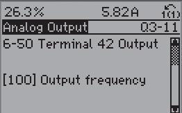 1: Step 6: Choose parameter 6-50 Terminal 4 Output.